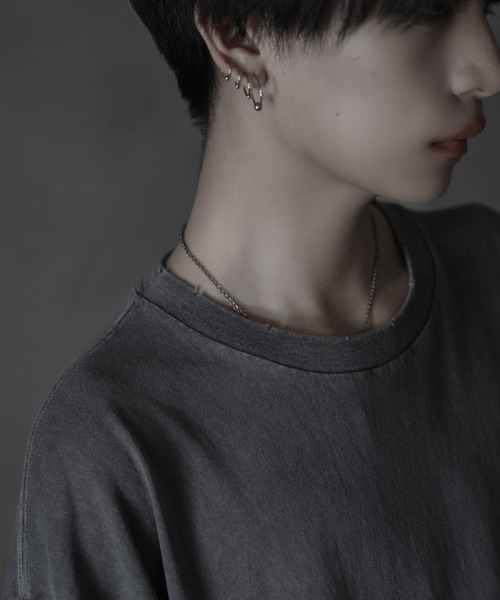 sisa.(シサ)の「Vintagelike over cut-sew/ヴィンテージライクオーバーカットソー(Tシャツ/カットソー・メンズ・ブラック/チャコールグレー/ライトグレー・MEDIUM/SMALL/LARGE)」の5枚目の写真