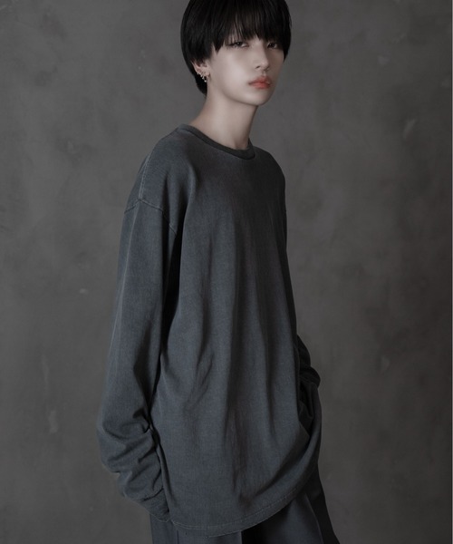 sisa.(シサ)の「Vintagelike over cut-sew/ヴィンテージライクオーバーカットソー(Tシャツ/カットソー・メンズ・ブラック/チャコールグレー/ライトグレー・MEDIUM/SMALL/LARGE)」の10枚目の写真