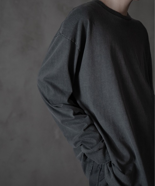 sisa.(シサ)の「Vintagelike over cut-sew/ヴィンテージライクオーバーカットソー(Tシャツ/カットソー・メンズ・ブラック/チャコールグレー/ライトグレー・MEDIUM/SMALL/LARGE)」の13枚目の写真