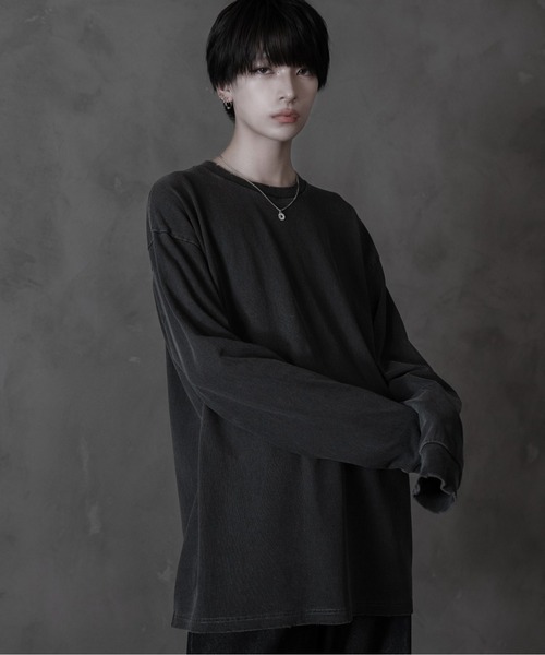 sisa.(シサ)の「Vintagelike over cut-sew/ヴィンテージライクオーバーカットソー(Tシャツ/カットソー・メンズ・ブラック/チャコールグレー/ライトグレー・MEDIUM/SMALL/LARGE)」の18枚目の写真