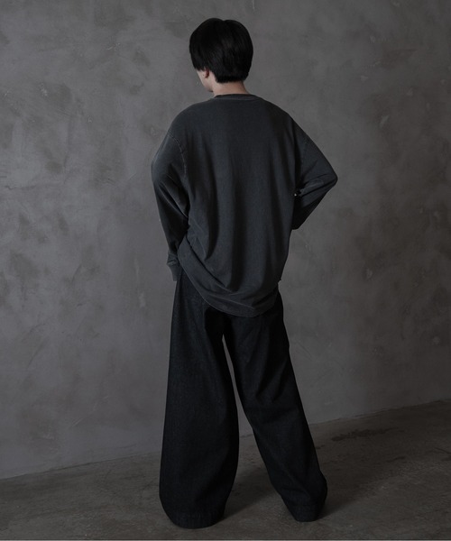 sisa.(シサ)の「Vintagelike over cut-sew/ヴィンテージライクオーバーカットソー(Tシャツ/カットソー・メンズ・ブラック/チャコールグレー/ライトグレー・MEDIUM/SMALL/LARGE)」の19枚目の写真