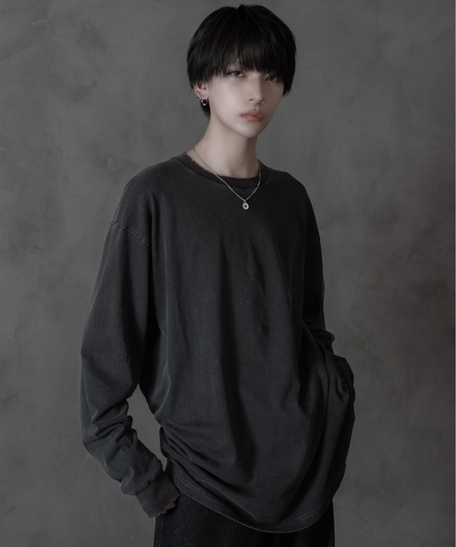 sisa.(シサ)の「Vintagelike over cut-sew/ヴィンテージライクオーバーカットソー(Tシャツ/カットソー・メンズ・ブラック/チャコールグレー/ライトグレー・MEDIUM/SMALL/LARGE)」の21枚目の写真