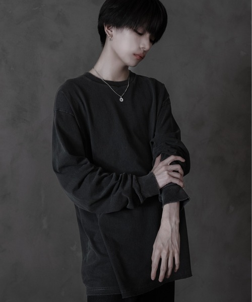 sisa.(シサ)の「Vintagelike over cut-sew/ヴィンテージライクオーバーカットソー(Tシャツ/カットソー・メンズ・ブラック/チャコールグレー/ライトグレー・MEDIUM/SMALL/LARGE)」の22枚目の写真