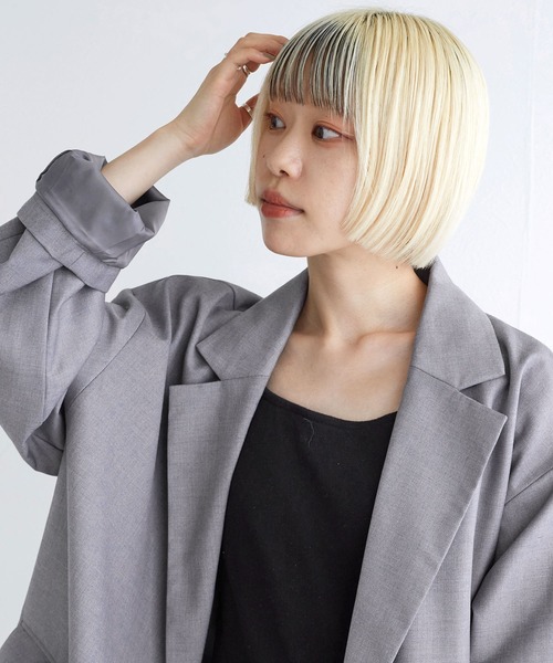 w closet（ダブルクローゼット）の「ビッグダブルテーラードジャケット（テーラードジャケット・レディース・グレー/ベージュ/ベージュ系その他・FREE）」の17枚目の写真