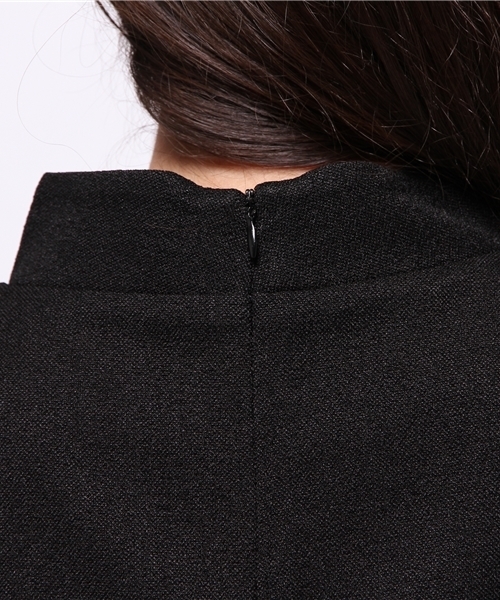 OUTLET（アウトレット）の「【mystic】布帛ハイネックプルオーバー（シャツ/ブラウス・レディース・ネイビー/ブラック/ベージュ・FREE）」の8枚目の写真