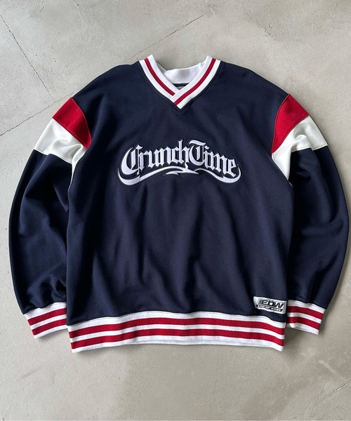 sedacle（セダクル）の「Vネックユニフォームライクスウェット（スウェット・メンズ・グレー/ブルー/ネイビー・LARGE/MEDIUM）」の3枚目の写真