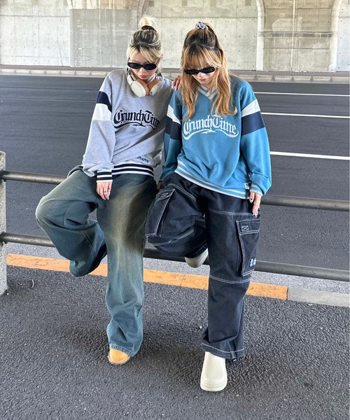 sedacle（セダクル）の「Vネックユニフォームライクスウェット（スウェット・メンズ・グレー/ブルー/ネイビー・LARGE/MEDIUM）」の12枚目の写真