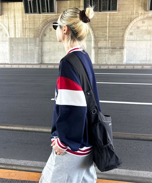 sedacle（セダクル）の「Vネックユニフォームライクスウェット（スウェット・メンズ・グレー/ブルー/ネイビー・LARGE/MEDIUM）」の15枚目の写真