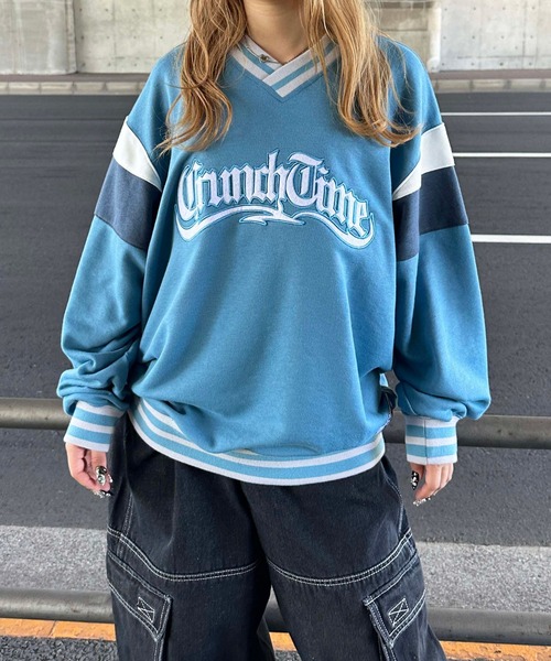 sedacle（セダクル）の「Vネックユニフォームライクスウェット（スウェット・メンズ・グレー/ブルー/ネイビー・LARGE/MEDIUM）」の20枚目の写真