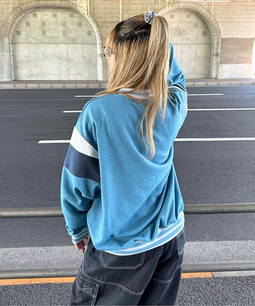 sedacle（セダクル）の「Vネックユニフォームライクスウェット（スウェット・メンズ・グレー/ブルー/ネイビー・LARGE/MEDIUM）」の21枚目の写真