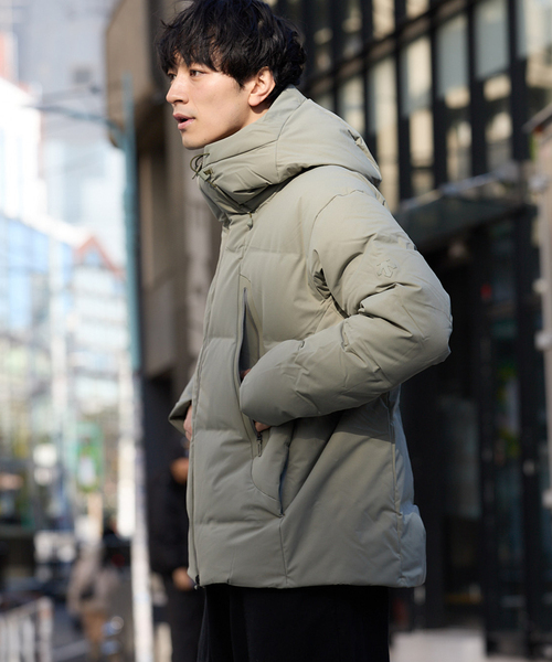 美品　デサント　グレー ダウンジャケット　Lサイズ セール】【DESCENTE ALLTERRAIN / デサント】オーバーサイズジャケット