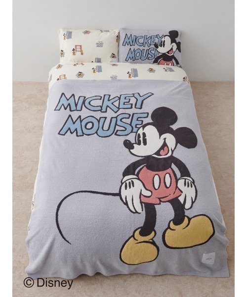 gelato pique Sleep（ジェラートピケスリープ）の「【Sleep】Mickey&Donald/ジャガードマルチカバー（寝具・レディース・クリーム/ミント・FREE）」の12枚目の写真