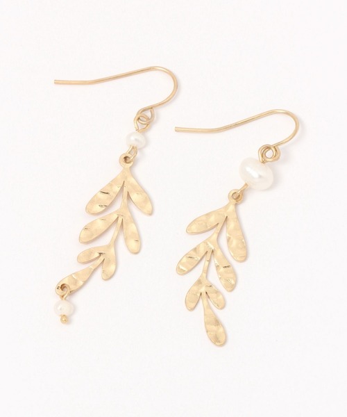 studio CLIP（スタディオクリップ）の「リーフフックピアス（ピアス（両耳用）・レディース・その他1/その他2・FREE）」の2枚目の写真