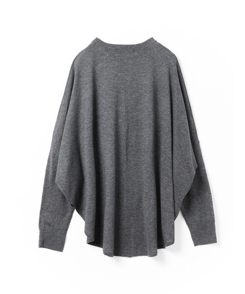 mizuiroind（ミズイロインド）の「mizuiro ind フロントシームコクーンプルオーバー（ニット/セーター・レディース・グレー/ブラック/ブルー/ネイビー/ブラウン/グリーン・FREE）」の12枚目の写真