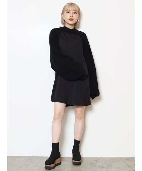 MURUA（ムルーア）の「ボレロステッチワンピース（ワンピース・レディース・グレー/ブラック/アイボリー・1/2）」の12枚目の写真