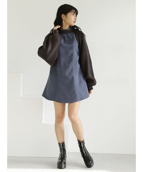 MURUA（ムルーア）の「ボレロステッチワンピース（ワンピース・レディース・グレー/ブラック/アイボリー・1/2）」の19枚目の写真