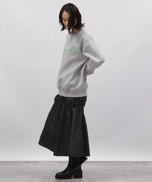 LAKOLE（ラコレ）の「ドロストギャザースカート / 989003（スカート・レディース・ライトオリーブ/ブラック・SMALL/MEDIUM）」の5枚目の写真