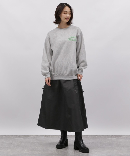 LAKOLE（ラコレ）の「ドロストギャザースカート / 989003（スカート・レディース・ライトオリーブ/ブラック・SMALL/MEDIUM）」の6枚目の写真