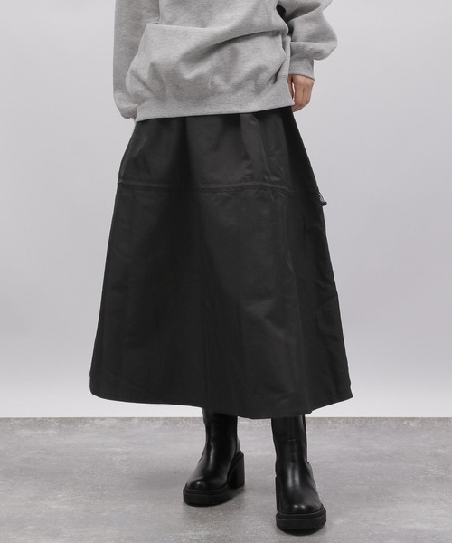 LAKOLE（ラコレ）の「ドロストギャザースカート / 989003（スカート・レディース・ライトオリーブ/ブラック・SMALL/MEDIUM）」の11枚目の写真