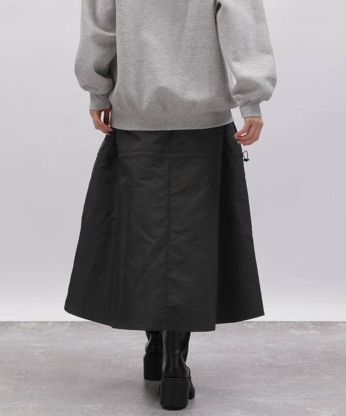 LAKOLE（ラコレ）の「ドロストギャザースカート / 989003（スカート・レディース・ライトオリーブ/ブラック・SMALL/MEDIUM）」の13枚目の写真