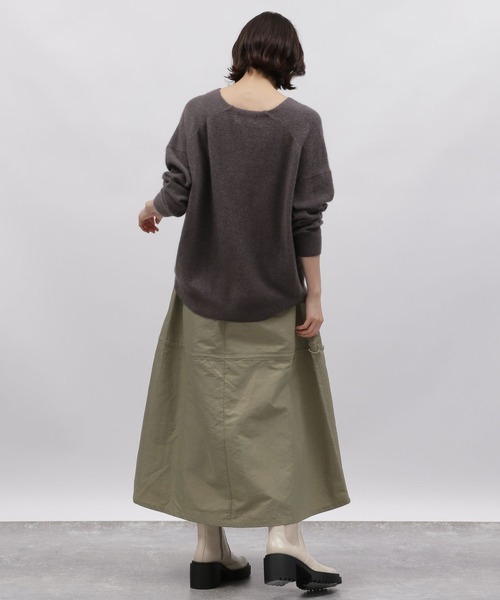 LAKOLE（ラコレ）の「ドロストギャザースカート / 989003（スカート・レディース・ライトオリーブ/ブラック・SMALL/MEDIUM）」の22枚目の写真