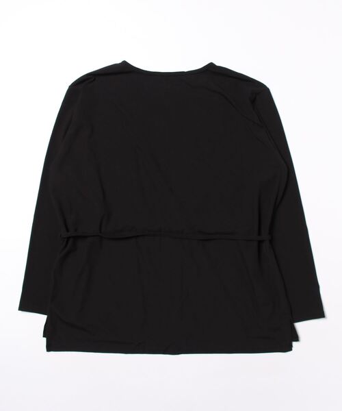 minius（ミニウス）の「レディース水着用カバーアップガウン　ラッシュガード（ラッシュガード・レディース・ブラック/ボルドー・MEDIUM）」の3枚目の写真