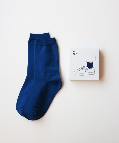 TAWARA(タワラ)の「箱入り伸び伸びソックス【1足】(ソックス/靴下・レディース・レッド/ピンク/ブラック/マスタード/グレー/ブルー/グリーン・F)」の5枚目の写真