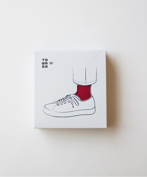 TAWARA(タワラ)の「箱入り伸び伸びソックス【1足】(ソックス/靴下・レディース・レッド/ピンク/ブラック/マスタード/グレー/ブルー/グリーン・F)」の11枚目の写真