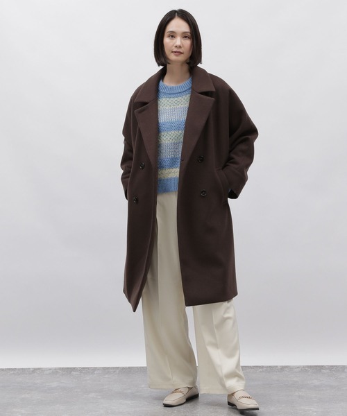 LAKOLE（ラコレ）の「5ゲージミックスヤーンボーダプルオーバー / 994287（ニット/セーター・レディース・イエロー/ブルー/オレンジ・MEDIUM/SMALL）」の5枚目の写真