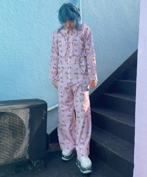 Candy Stripper（キャンディストリッパー）の「BABY KITTENS WAFFLE カーディガン（カーディガン/ボレロ・レディース・ピンク/アイボリー/ブラック・2）」の19枚目の写真