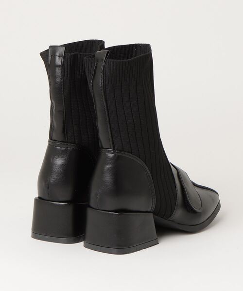 Miniministore(ミニミニストア)の「ソックス風ブーツ レディース(ブーツ・レディース・ブラック/ブラウン・24.5cm/23.0cm/24.0cm/23.5cm/22.5cm)」の21枚目の写真