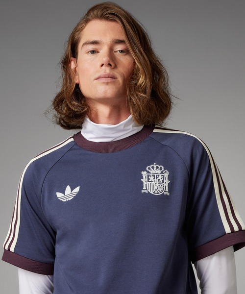 Adidas スペイン代表 ネイビー Tシャツ adidas（アディダス）の「スペイン アディカラー クラシックス