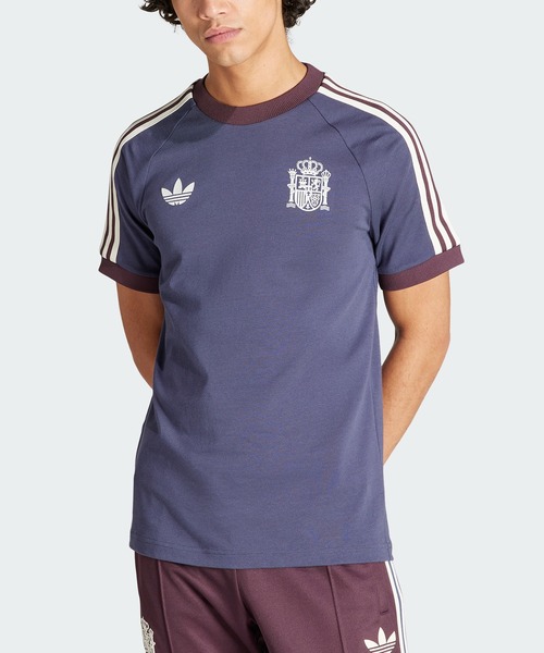 【美品】 スペイン アディカラー クラシックス スリーストライプス 半袖Tシャツ adidas（アディダス）の「スペイン アディカラー クラシックス