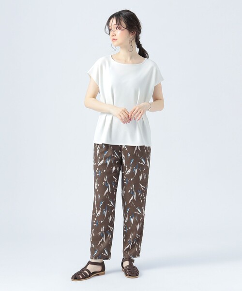 BEAMS HEART（ビームスハート）の「ペイントプリント テーパードパンツ（その他パンツ・レディース・グリーン/オフホワイト/ネイビー/ブラウン・FREE）」の18枚目の写真