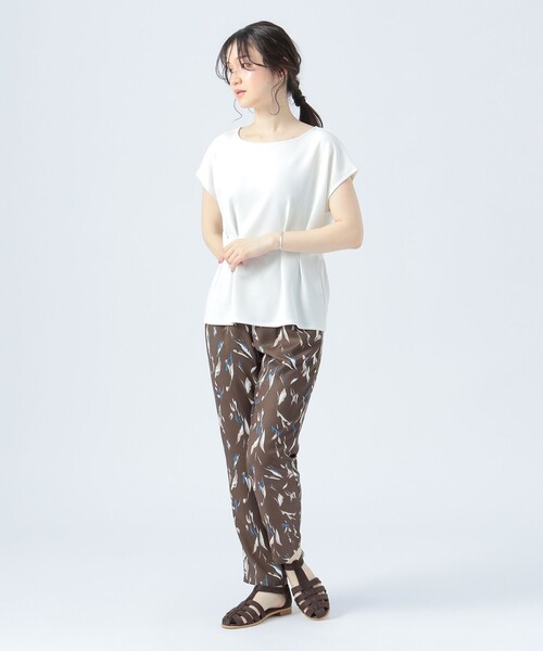 BEAMS HEART（ビームスハート）の「ペイントプリント テーパードパンツ（その他パンツ・レディース・グリーン/オフホワイト/ネイビー/ブラウン・FREE）」の19枚目の写真