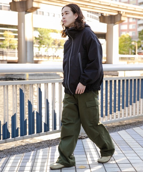 WEGO(ウィゴー)の「WEGO/3レイヤーフードブルゾン(ブルゾン・メンズ・ブラック・LARGE/MEDIUM)」の9枚目の写真