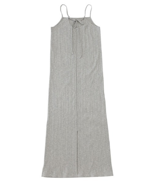 select MOCA(セレクトモカ)の「バックオープンランダムリブワンピース(ワンピース・レディース・グレー/ブラック・SMALL/LARGE/MEDIUM)」の21枚目の写真