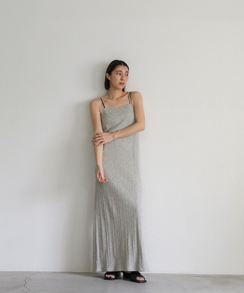 セール】バックオープンランダムリブワンピース（ワンピース）｜select