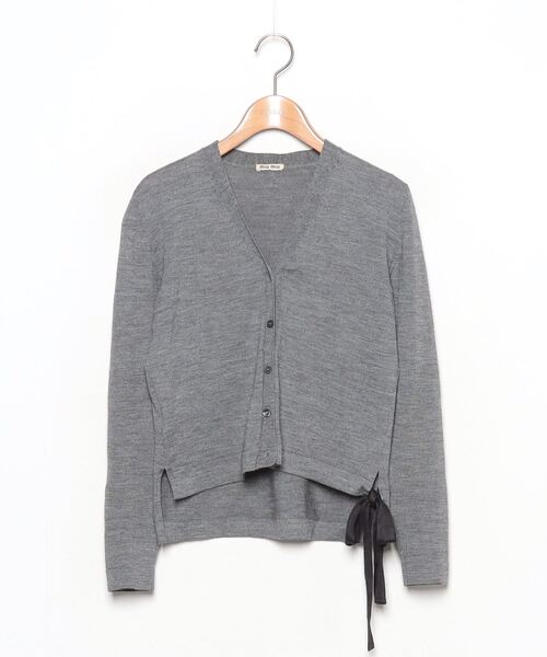 ブランド古着】リボンニットカーディガン（カーディガン/ボレロ）｜miu  