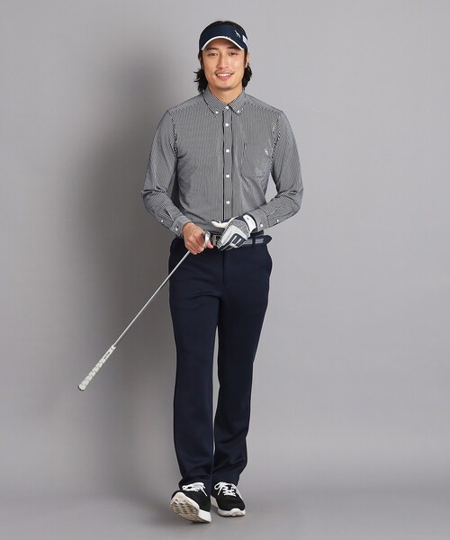 adabat（アダバット）の「◆サッカーストライプ ボタンダウンシャツ（シャツ/ブラウス・メンズ・ネイビー系2/ネイビー・50/46/48）」の6枚目の写真