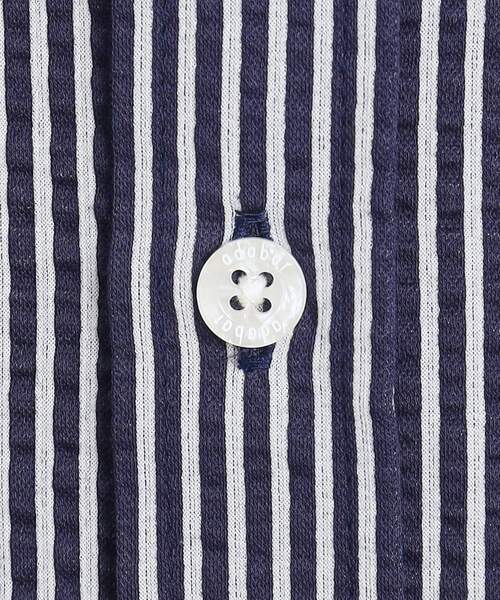 adabat（アダバット）の「◆サッカーストライプ ボタンダウンシャツ（シャツ/ブラウス・メンズ・ネイビー系2/ネイビー・50/46/48）」の15枚目の写真
