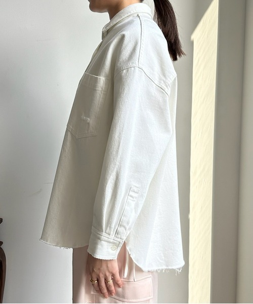 DouDou（ドゥドゥ）の「SSダメージデニムシャツ（シャツ