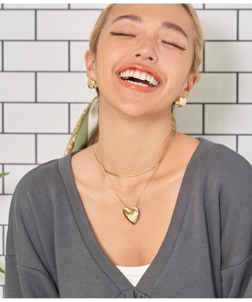 anap mimpi(アナップミンピ)の「ハートネックレス(ネックレス・レディース・ゴールド/シルバー・FREE)」の8枚目の写真