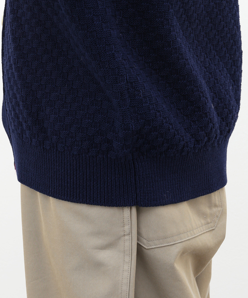 EDIFICE（エディフィス）の「シルキー コットン トリコカーディガン（カーディガン/ボレロ・メンズ・レッド/ネイビー/ホワイト・LARGE/MEDIUM）」の13枚目の写真