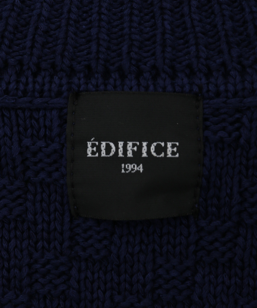 EDIFICE（エディフィス）の「シルキー コットン トリコカーディガン（カーディガン/ボレロ・メンズ・レッド/ネイビー/ホワイト・LARGE/MEDIUM）」の14枚目の写真