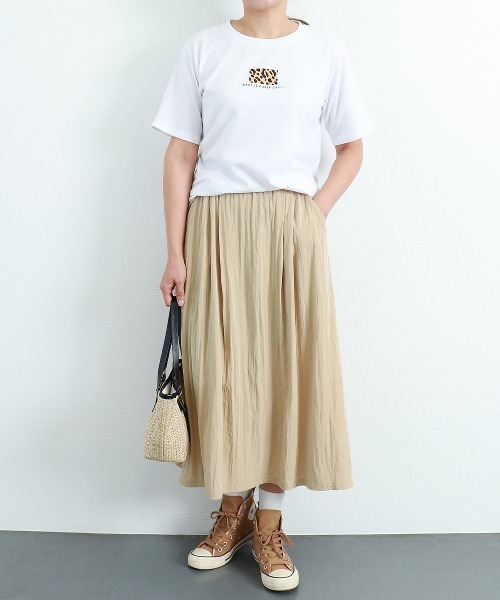Miniministore(ミニミニストア)の「薄手ロングスカート ハイウエスト 韓国夏(スカート・レディース・ブラック/アイボリー/ベージュ/グレー・FREE)」の11枚目の写真