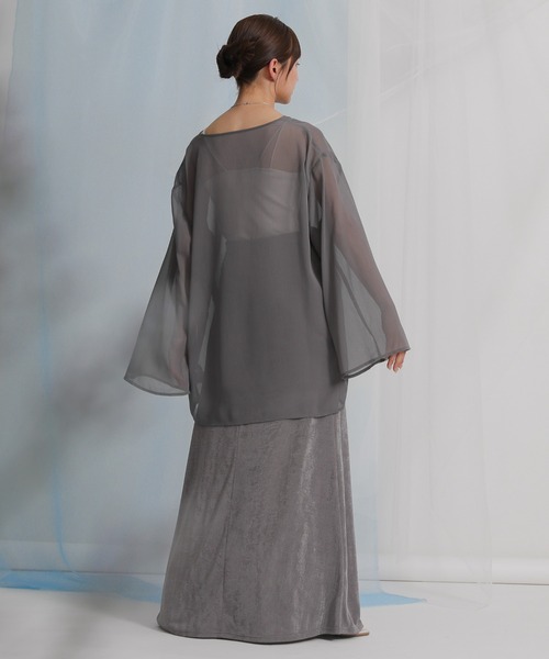 select MOCA by minamiキーネックメニーボタンシアーブラウス select MOCA（セレクトモカ）の「キーネックメニーボタンシアー