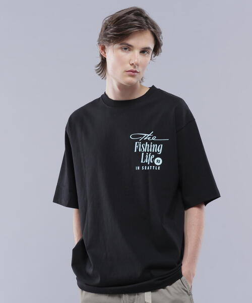 MANASTASH（マナスタッシュ）の「MANASTASH/マナスタッシュ/CiTee FISHING CLUB/シティーフィッシングクラブ（Tシャツ/カットソー・メンズ・ブルー/ホワイト/ブラック・S/L/M/XL）」の14枚目の写真