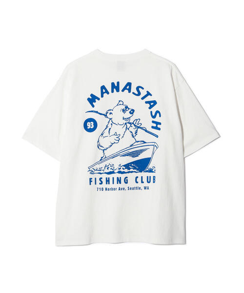 MANASTASH（マナスタッシュ）の「MANASTASH/マナスタッシュ/CiTee FISHING CLUB/シティーフィッシングクラブ（Tシャツ/カットソー・メンズ・ブルー/ホワイト/ブラック・S/L/M/XL）」の17枚目の写真