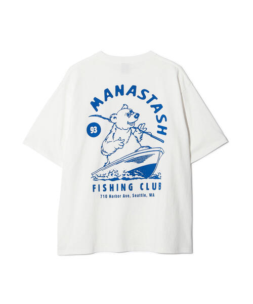 MANASTASH（マナスタッシュ）の「MANASTASH/マナスタッシュ/CiTee FISHING CLUB/シティーフィッシングクラブ（Tシャツ/カットソー・メンズ・ブルー/ホワイト/ブラック・S/L/M/XL）」の18枚目の写真
